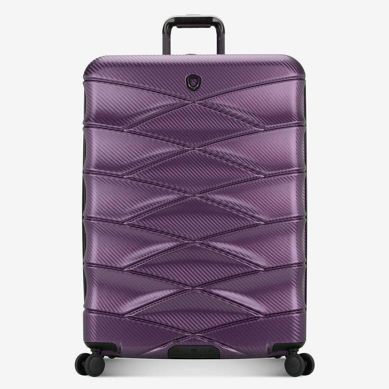 Large purple luggage